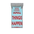 thumbnail image 1 of Ambesonne Saying Fitted Sheet & Pillow Sham Set, Positive Life Motivation, Twin, Turquoise Maroon, 1 of 3