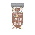 thumbnail image 1 of Ambesonne Saying Fitted Sheet & Pillow Sham Set, Relax and Eat Chocolate Text, Twinxl, Multicolor, 1 of 2