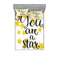 thumbnail image 1 of Ambesonne Saying Fitted Sheet & Pillow Sham Set, Star Phrase, Full, Earth Yellow Black, 1 of 2