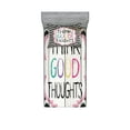 thumbnail image 1 of Ambesonne Saying Fitted Sheet & Pillow Sham Set, Think Thoughts Message, Twinxl, Multicolor, 1 of 2
