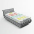 thumbnail image 1 of Ambesonne Saying Fitted Sheet, Positive Words, Twin Size, Multicolor, 1 of 3