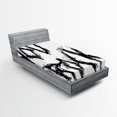 thumbnail image 1 of Ambesonne Saying Fitted Sheet, Slogan, Twin Size, Black and White, 1 of 2