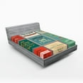 thumbnail image 1 of Ambesonne Saying Fitted Sheet, Uplifting Wise Messages, Queen Size, Beige Green Red, 1 of 3