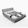 thumbnail image 1 of Ambesonne Saying Fitted Sheet, Writing, Full Size, Coconut Black, 1 of 2