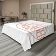thumbnail image 1 of Ambesonne Saying Flat Sheet, Engagement Text, Queen Size, Pale Pink and Blue, 1 of 1