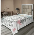 thumbnail image 1 of Ambesonne Saying Flat Sheet, Floral Every Day is a Gift, Twin Size, Multicolor, 1 of 1