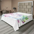 thumbnail image 1 of Ambesonne Saying Flat Sheet, Happiness Youth Themes, Full Size, Multicolor, 1 of 1