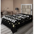 thumbnail image 1 of Ambesonne Saying Flat Sheet, Hard Times Positive Phrase, Twin Size, Pale Yellow Dark Taupe, 1 of 1