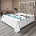 thumbnail image 1 of Ambesonne Saying Flat Sheet, Hello Sunshine with Flower, King Size, Multicolor, 1 of 1