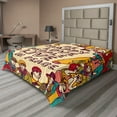 thumbnail image 1 of Ambesonne Saying Flat Sheet, Love Peace, California King, Multicolor, 1 of 1