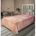 thumbnail image 1 of Ambesonne Saying Flat Sheet, Pastel Colored Bokeh Effect, Twin Size, Pale Peach Pale Yellow, 1 of 1