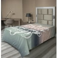 thumbnail image 1 of Ambesonne Saying Flat Sheet, Pastel Tones Romantic Words, TwinXL Size, Blush Almond Green White, 1 of 1