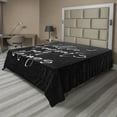 thumbnail image 1 of Ambesonne Saying Flat Sheet, Positive Empowering Theme, King Size, Dark Grey and White, 1 of 1