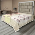 thumbnail image 1 of Ambesonne Saying Flat Sheet, Pregnancy Themed Slogan, Full Size, Eggshell Pink Multicolor, 1 of 1