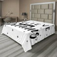thumbnail image 1 of Ambesonne Saying Flat Sheet, Self Confidence Phrase, Queen Size, Black and White, 1 of 1