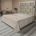 thumbnail image 1 of Ambesonne Saying Flat Sheet, Text on Sand Beach Summer, King Size, Pale Taupe White, 1 of 1