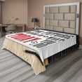 thumbnail image 1 of Ambesonne Saying Flat Sheet, Wise Words Grungy Style, Queen Size, Charcoal Grey Sand Brown, 1 of 1