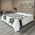 thumbnail image 1 of Ambesonne Saying Flat Sheet, Writing, Queen Size, Coconut Black, 1 of 1