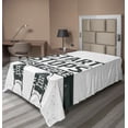 thumbnail image 1 of Ambesonne Saying Flat Sheet, Writing, Twin Size, Coconut Black, 1 of 1