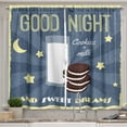 thumbnail image 1 of Ambesonne Saying Kitchen Curtains, Biscuits and Milk, 55"x39", Multicolor, 1 of 2