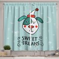 thumbnail image 1 of Ambesonne Saying Kitchen Curtains, Funny Cartoon Dog, 55"x39", Multicolor, 1 of 3