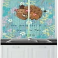 thumbnail image 1 of Ambesonne Saying Kitchen Curtains, Mothers Day, 55"x39", Multicolor, 1 of 2