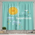 thumbnail image 1 of Ambesonne Saying Kitchen Curtains, Weather Elements Slogan, 55"x45", Pale Blue Pale Blue, 1 of 1