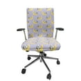 thumbnail image 1 of Ambesonne Saying Office Chair Cover Stretchable High Back, Cat Panda on the Moon, Mustard Purple, 1 of 1
