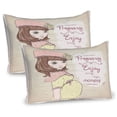 thumbnail image 1 of Ambesonne Saying Pillow Sham 2 Pack, Pregnancy Themed Slogan, 36"x20", Eggshell Pink Multicolor, 1 of 3