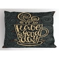 thumbnail image 1 of Ambesonne Saying Pillow Sham, Have a Day Coffee Cup, 26" X 20", Multicolor, 1 of 2