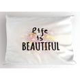 thumbnail image 1 of Ambesonne Saying Pillow Sham, Life is Floral, 26" X 20", Multicolor, 1 of 2