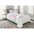 thumbnail image 1 of Ambesonne Saying Quilted Bedspread Set 2 Pcs, Happiness Youth Themes, Twin Size, Multicolor, 1 of 3