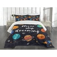 thumbnail image 1 of Ambesonne Saying Quilted Bedspread Set 3 Pcs, Outer Space Star Cluster, Queen Size, Multicolor, 1 of 3