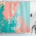thumbnail image 1 of Ambesonne Saying Shower Curtain, Hello Summer Lettering, 69"Wx70"L, Multicolor, 1 of 5