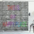 thumbnail image 1 of Ambesonne Saying Shower Curtain, Motivation Saying Bricks, 69"Wx84"L, Multicolor, 1 of 4