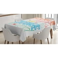 thumbnail image 1 of Ambesonne Saying Tablecloth Rectangular Table Cover, Inspirational Resilience, 60"x90", Multicolor, 1 of 4