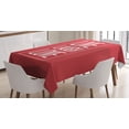 thumbnail image 1 of Ambesonne Saying Tablecloth Rectangular Table Cover, Motivation Boost, 60"x90", Pale Grey Vermilion, 1 of 4