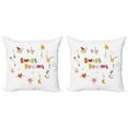 thumbnail image 1 of Ambesonne Saying Throw Pillow Cover 2 Pack, Linear Stars and Heart Print, 16", Multicolor, 1 of 2
