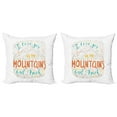 thumbnail image 1 of Ambesonne Saying Throw Pillow Cover 2 Pack, Valentines Day Phrase, 18", Multicolor, 1 of 2