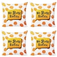 thumbnail image 1 of Ambesonne Saying Throw Pillow Cover 4 Pack, No Stress Relax in Bubble, 24", Earth Yellow Orange, 1 of 7