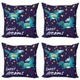 thumbnail image 1 of Ambesonne Saying Throw Pillow Cover 4 Pack, Unicorn Night Sky, 18", Multicolor, 1 of 2