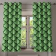 thumbnail image 1 of Ambesonne Scale Print Grommet Curtain, Leafy Fish Skin Motif, 50"x60", Fern Green, 1 of 5