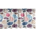 thumbnail image 1 of Ambesonne Scallop Window Valance, Hand Drawn Colorful Shells, 54" X 12", Multicolor, 1 of 3