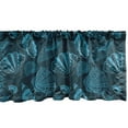 thumbnail image 1 of Ambesonne Scallop Window Valance, Underwater Sea Shells Art, 54" X 12", Petrol Blue, 1 of 2