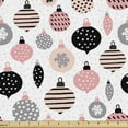 thumbnail image 1 of Ambesonne Scandinavian Fabric by the Yard Upholstery, Christmas Baubles Dots, 10 Yards, Multicolor, 1 of 4