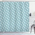 thumbnail image 1 of Ambesonne Scandinavian Shower Curtain, Valentines Day Idea, 69"Wx84"L, Pale Blue and White, 1 of 1