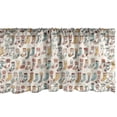 thumbnail image 1 of Ambesonne Scandinavian Window Valance, Doodle Socks Pattern, 54" X 18", Multicolor, 1 of 3