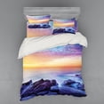 thumbnail image 1 of Ambesonne Scenery Bedding Set 4 Pcs, Morning Rainbow Colors, Queen, Blue Purple, 1 of 2