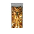 thumbnail image 1 of Ambesonne Scenery Fitted Sheet & Pillow Sham Set, Canadian Maple Idyllic, Twin, Orange Brown, 1 of 2