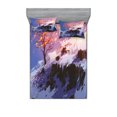 thumbnail image 1 of Ambesonne Scenery Fitted Sheet & Pillow Sham Set, Winter Valley, Queen, Multicolor, 1 of 2